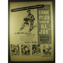 1945 Ernie Pyle's Story of G.I.Joe Movie Advertisement - Burgess Meredith