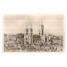 TRURO CATHEDRAL, CORNWALL unused vintage postcard RP by F Grattan. Mullion =