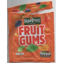 Rowntree Fruit gums sweets Empty packet only January 2021