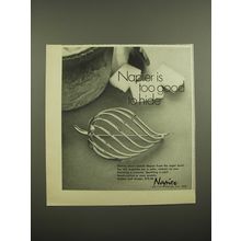 1968 Napier Golden Leaf Design Pin Ad - Napier is too good to hide