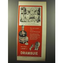 1953 Drambuie Liqueur Ad - No matter where you are - India