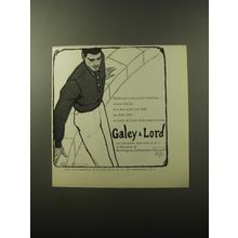 1960 Galey & Lord Holbrook Shirt Ad - Holbrook's university tradition