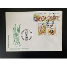 Cabo Verde 1999 Mi. 765 - 768 FDC Danças Tradicionais Dancing Tanz Danse