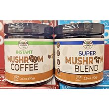 EL4 Instant Mushroom Coffee & Super Mushroom Blend 2.5oz 70g (2 Cans)