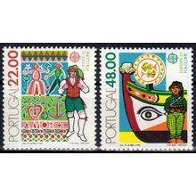 Portugal 1981 Europa, Folklore, Dance, Fish Themes, Set of 2 UNM / MNH
