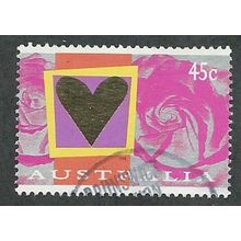 AUS 1996 45c 'ST VALENTINES DAY' FINE USED (EBID47-956)