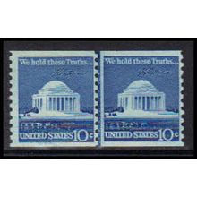 1520 10c Jefferson Memorial Barely Clears MNH CLP W1673