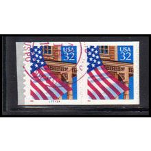 Used 2915A 32c U.S. Flag Over Porch Very Fine CNP Left 11111A P/UL PA1807