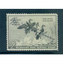 Used RW18 $2 Gadwall Ducks Almost Very Fine C1009