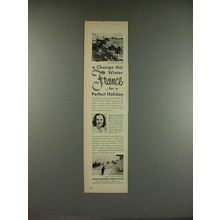 1948 French National Tourist Ad - Jarmila Novotna