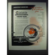 1948 Canadian International Trade Fair Ad - Invitation