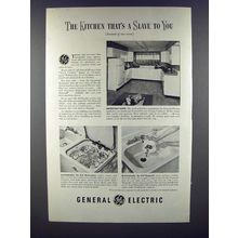 1948 General Electric Dishwasher, Garbage Disposall Ad!