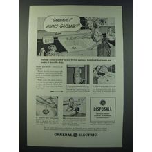 1948 General Electric Disposall Garbage Disposer Ad - Garbage? What's Garbage?