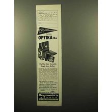 1961 Optika IIa Camera Ad - Most Versatile Reflex