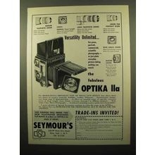 1961 Optika IIa Camera Ad - Unlimited