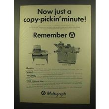 1965 Multigraph Bruning 2000 and Multilith 2550 Ad