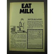 1971 Jell-O Pudding Ad - Eat Milk
