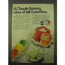 1971 Jell-O Gelatin and Chiquita Bananas Ad - Thou