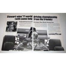 1971 Goodyear Tire Ad w/ Jackie Stewart