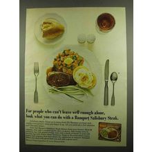 1974 Banquet Salisbury Steak Ad - Well Enough Alone
