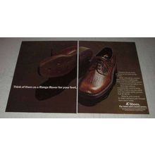1977 K Shoes Red Pike Shoes Ad - Range Rover for Feet