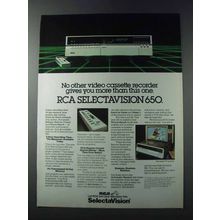 1981 RCA Selectavision 650 VCR Ad - No Other
