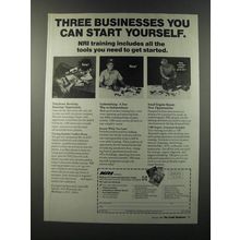 1986 NRI Schools Ad - Telephone Servicing, Locksmithing, Small Engine Repair