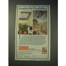 1989 Velux Roof windows and Skylights Ad - Imagine the possibilities