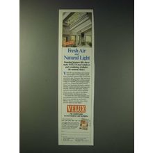 1989 Velux skylights Ad - Fresh air and Natural Light