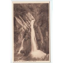 One of the Waterfalls at Devil's Bridge Cardiganshire Postcard DBK