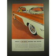1955 DeSoto Sportsman Car Advertisement - Anne Fogarty - Drive a DeSoto
