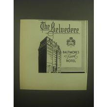 1946 The Belvedere Hotel Ad - The Belvedere Baltimore's finest hotel