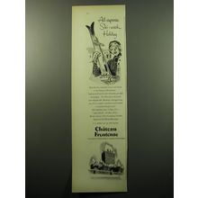 1950 Chateau Frontenac Resort Ad - All-Expense Ski-week holiday