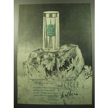 1950 Lentheric Tweed Icicle Perfume Advertisement - a little glacier