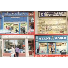 Scotland World Of Gas Shop Weans Mans World Poundland Postcard