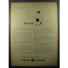 1954 General Electric Advertisement - Giant Boy