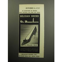 1957 De Busschere Bellona Shoes Advertisement - Belgian Shoes