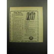 1957 Chipp Shirts Advertisement - Chipp Shirts for Town and Country wear