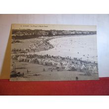 LA PLAGE A MAREE BASSE, ROYAN, FRANCE unused antique postcard =