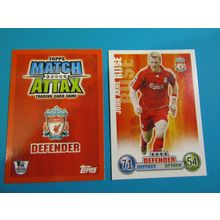 John Arne Riise - Liverpool - Match Attax 2007/08 Football Card