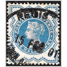 1900 QV - New Colors Jubilee - ½d bluish green (as picture) C2-10