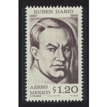 Mexico Ruben Dario Nicaraguan poet 1966 MNH SG#1111