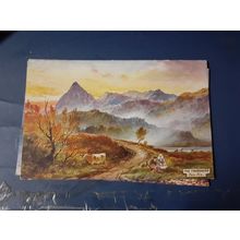 c1910 The Trossachs loch achray Scotland Antique Oilette Tuck Art Postcard #7707