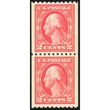 442, Mint VF/XF NH 2¢ Coil Pair - Outstanding! * Stuart Katz
