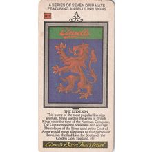 BEER MAT - ANSELLS BREWERY - ANSELLS INN SIGNS - (Cat No 117) - (1982)