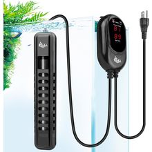 AQQA Fish Tank Heater 100W for 25-35 Gallon Mini Aquarium Heater Quartz Glass Su