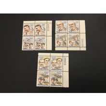 ICOLLECTZONE US C91-C96 plate block set of three VF NH