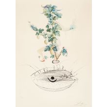 Salvador Dalí (1904-1989). Révérence du groseillier, from Flor Dali Les fruits,