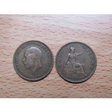 GB 1929 George V 1/2d Half Penny Coin
