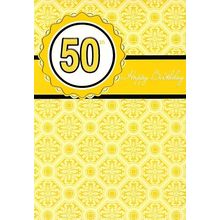 50th Happy Birthday - Birthday Greeting Card - 667B